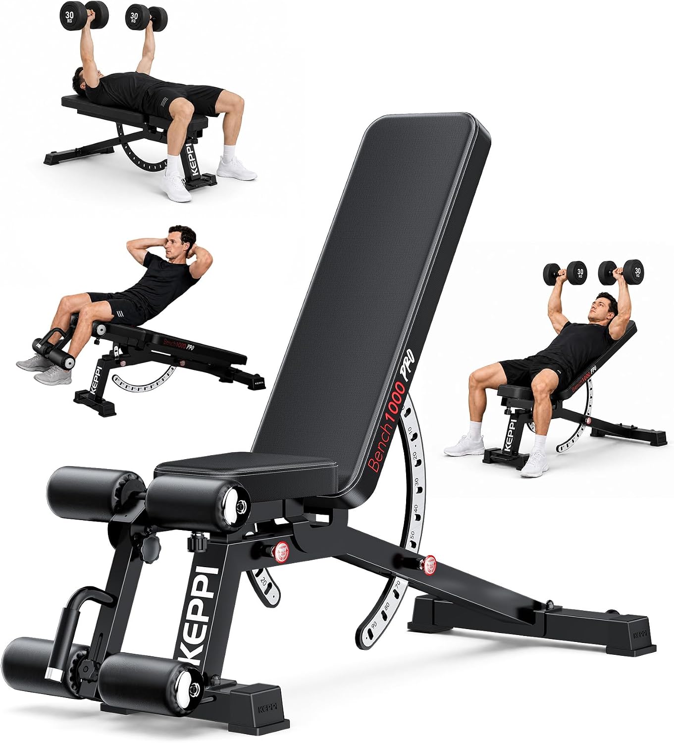 Adjustable Weight Bench - Adjustable Weight Bench 1200LB Heavy Duty,