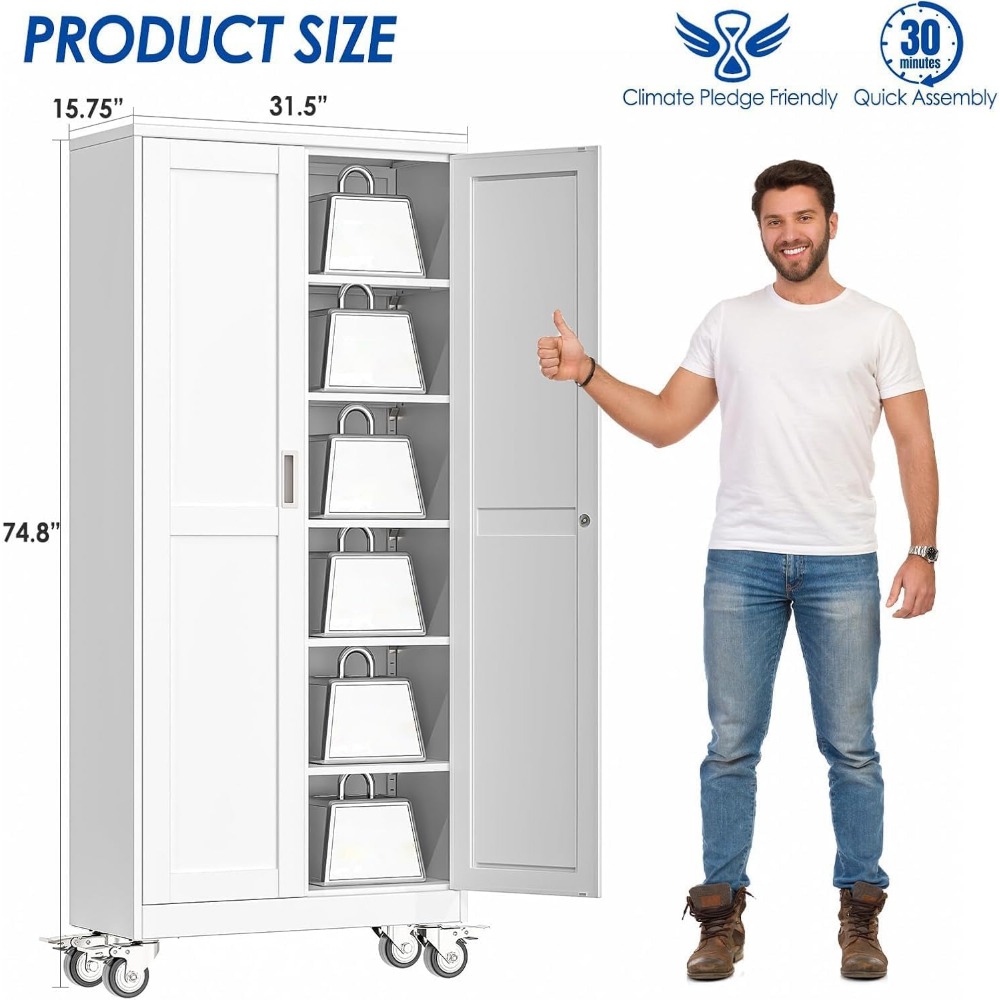 Lockable 75” Steel Tool Cabine - огляд і ціна Home Gym In Garage