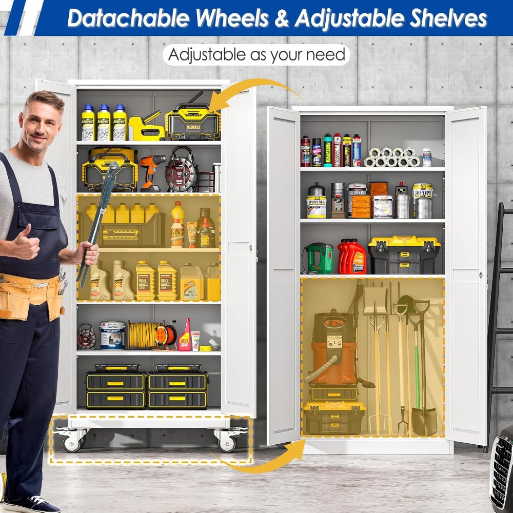 Lockable 75” Steel Tool Cabine - огляд і ціна Home Gym In Garage