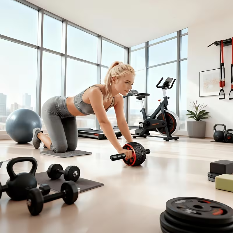 Ab Roller Wheel and Knee Mat,  - огляд і ціна Ab Roller Wheel