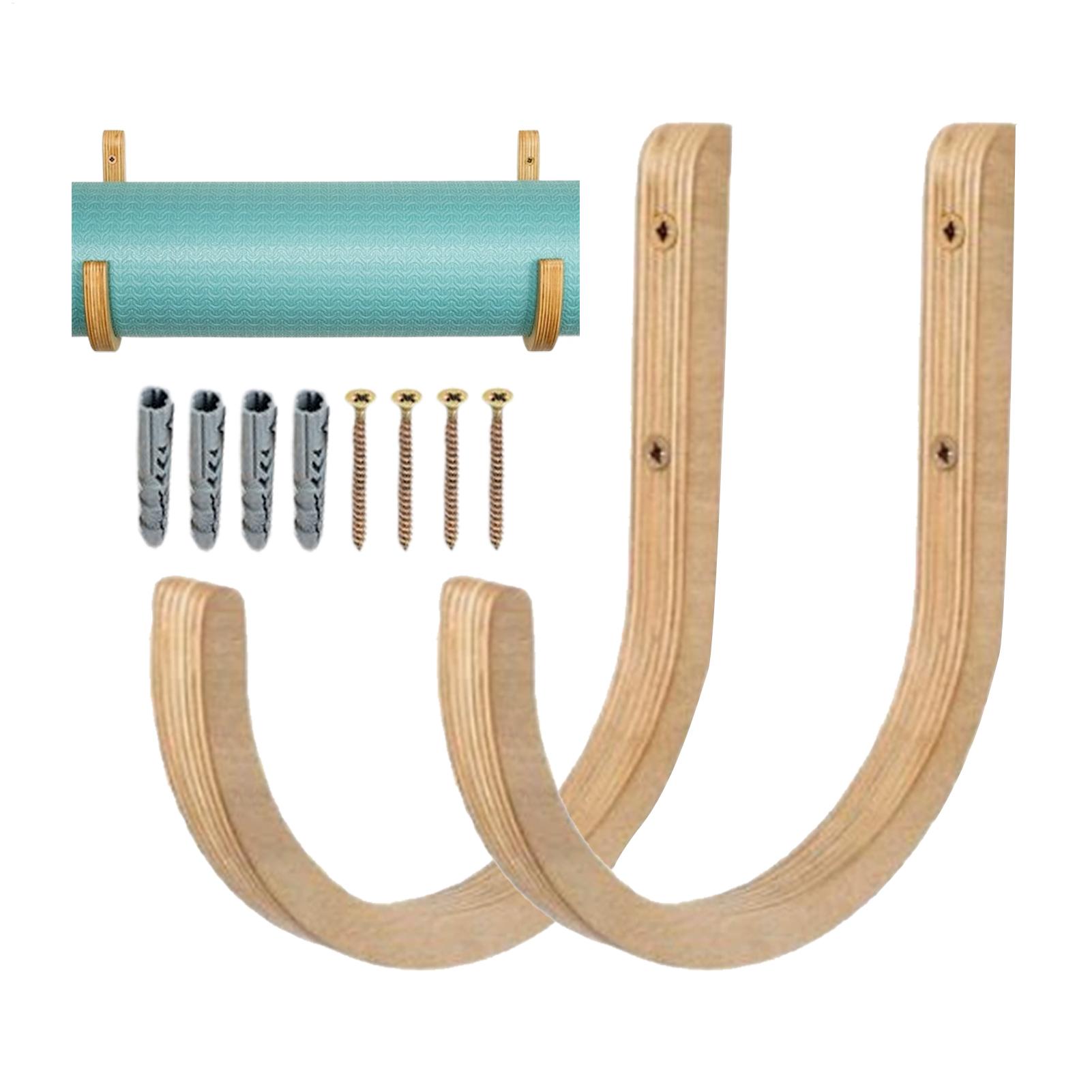 Wooden Yoga Mat Holder Wall Mo - огляд і ціна Home Gym Yoga Storage