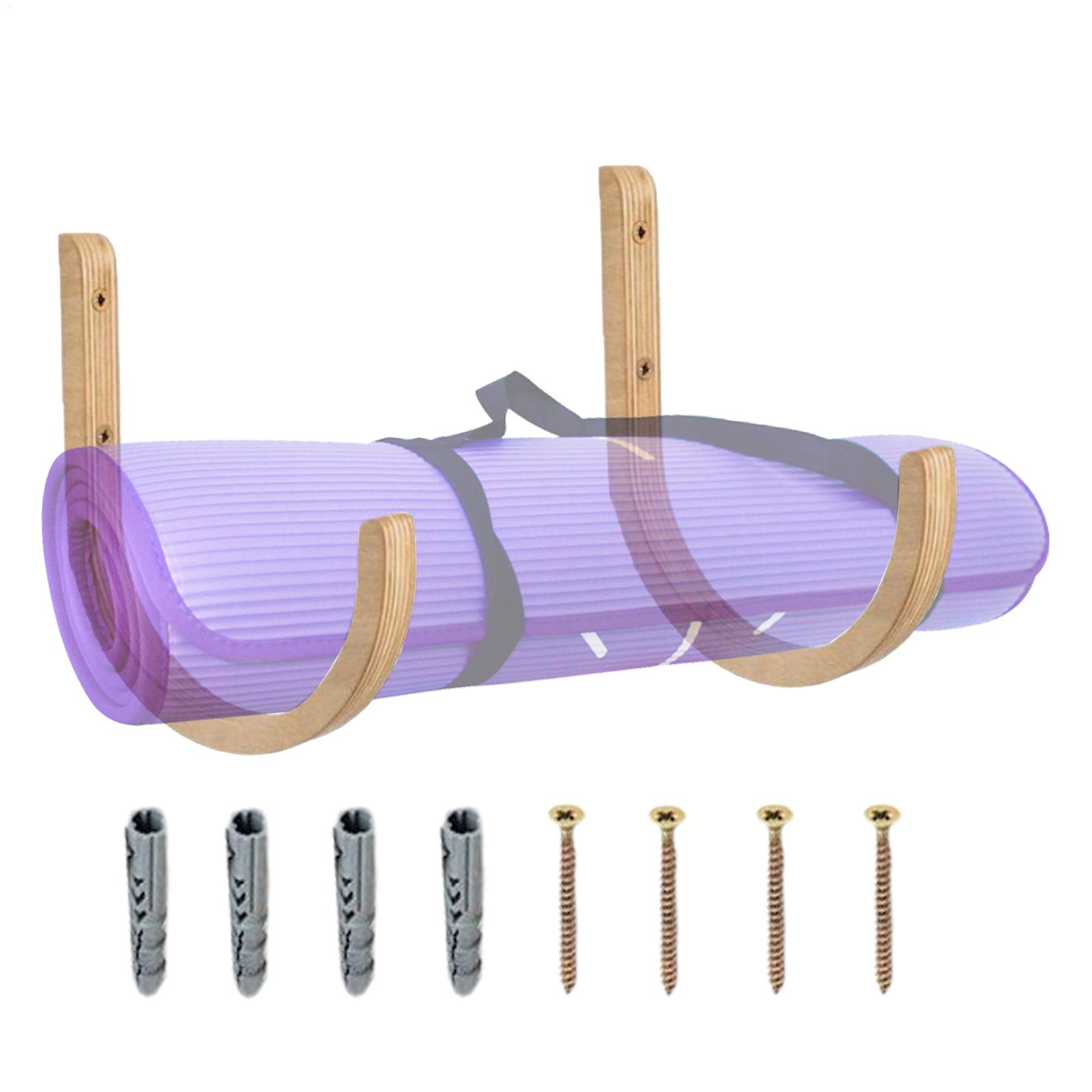 Wooden Yoga Mat Holder Wall Mo - огляд і ціна Home Gym Yoga Storage