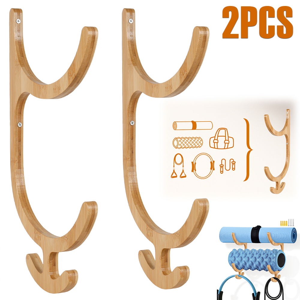 2Pcs Yoga Mat Storage Rack Wal - огляд і ціна Home Gym Yoga Storage