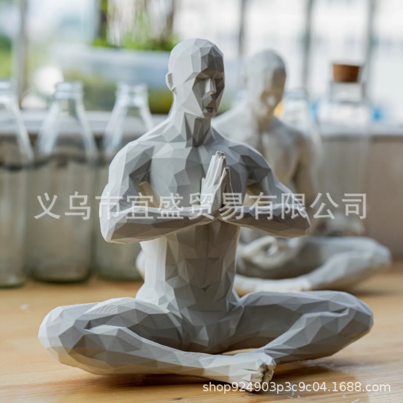 Yoga Man Figurine Minimalist H - огляд і ціна Home Gym Minimalist