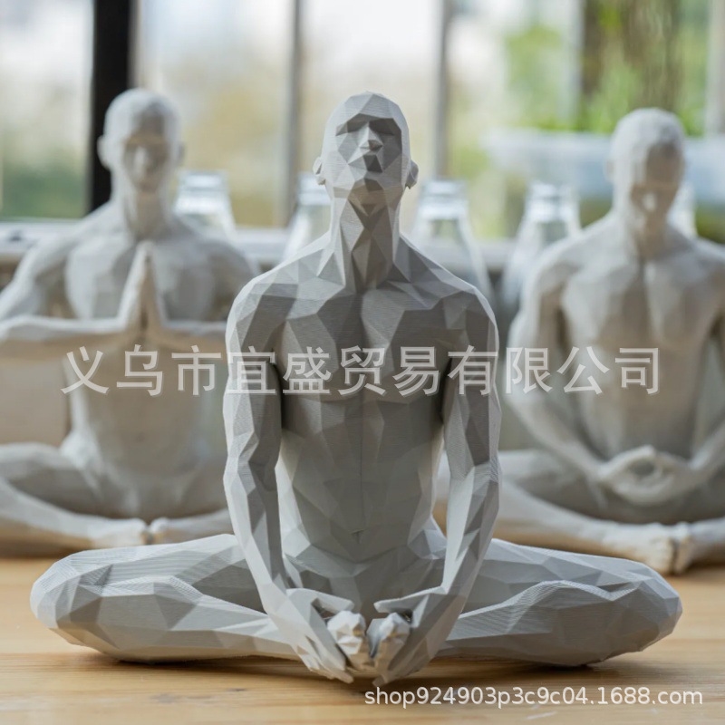 Yoga Man Figurine Minimalist H - огляд і ціна Home Gym Minimalist