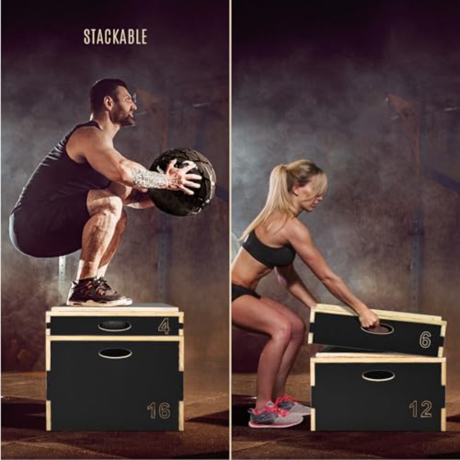 3 in 1 Wooden Plyo Box for Jum - огляд і ціна Home Gym Options