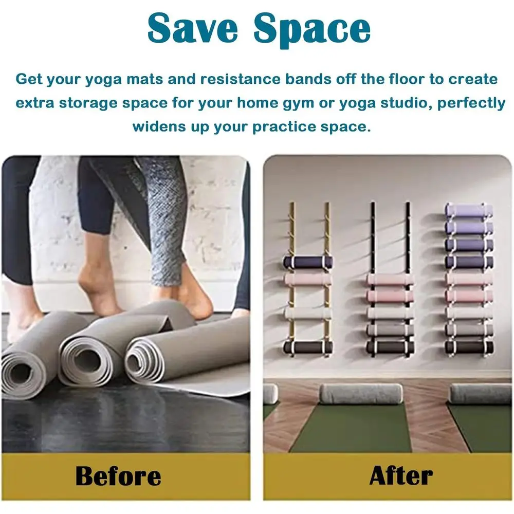 Wall-Mounted Metal Gym Rack fo - огляд і ціна Home Gym Yoga Storage