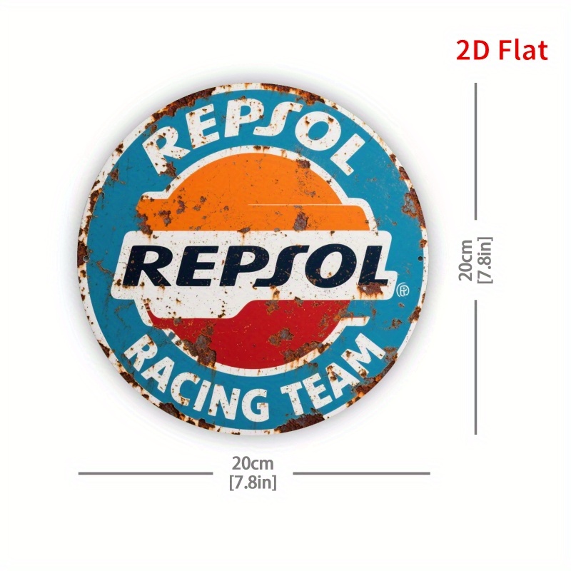 2D Flat, 1pc Vintage REPSOL Lo - огляд і ціна Home Gym In Garage