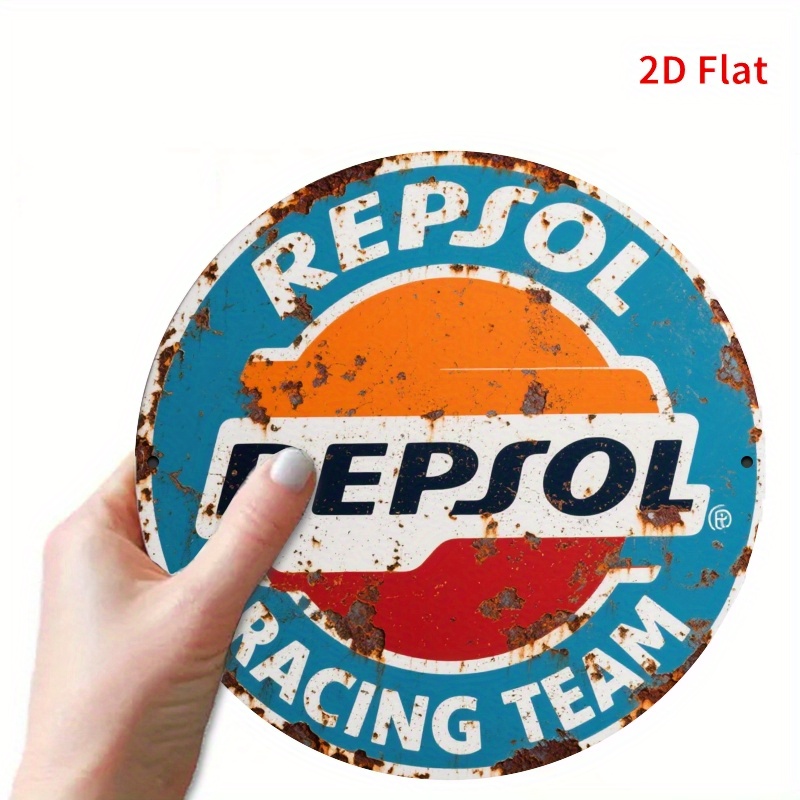 2D Flat, 1pc Vintage REPSOL Lo - огляд і ціна Home Gym In Garage