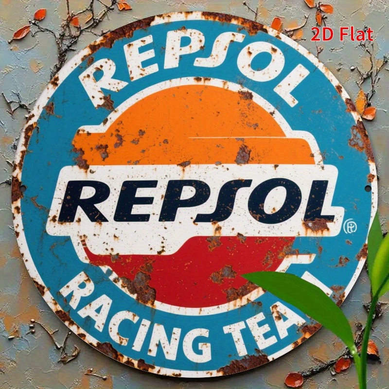 2D Flat, 1pc Vintage REPSOL Lo - огляд і ціна Home Gym In Garage
