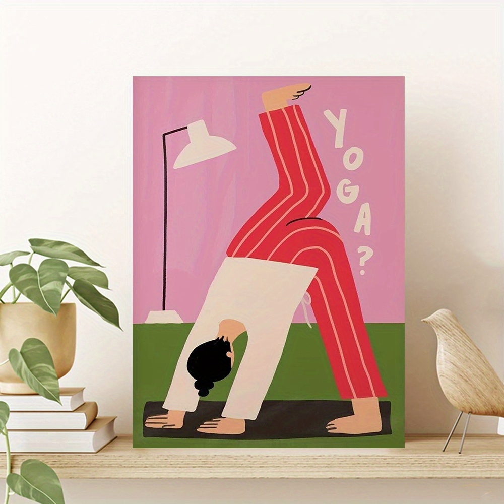Yoga Downward Dog Canvas Print - огляд і ціна Home Gym Minimalist