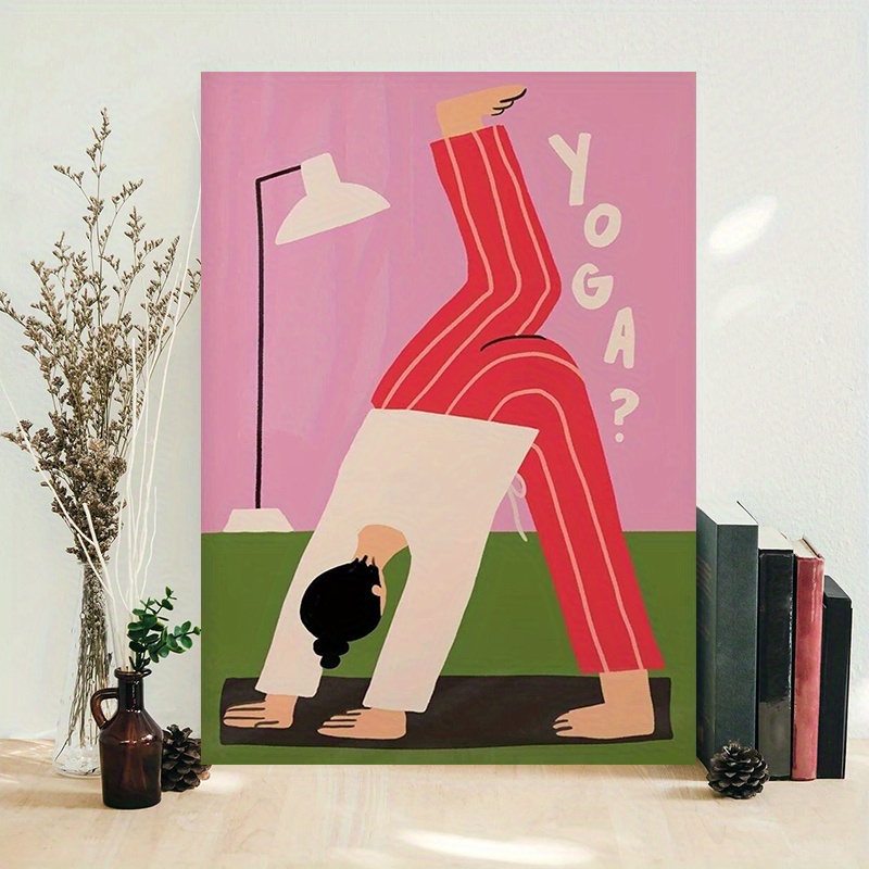 Yoga Downward Dog Canvas Print - огляд і ціна Home Gym Minimalist