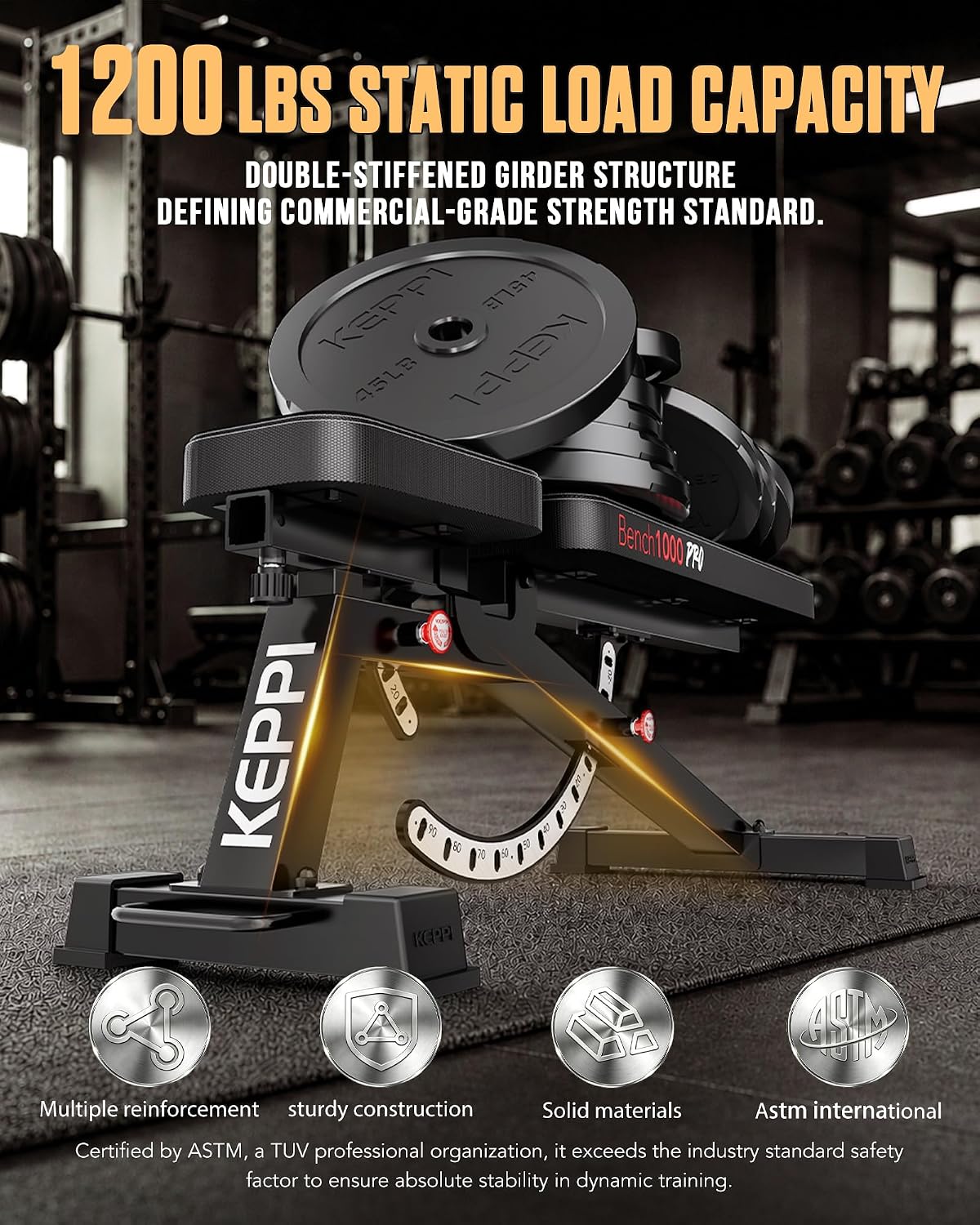 Adjustable Weight Bench 1200LB - огляд і ціна Adjustable Weight Bench