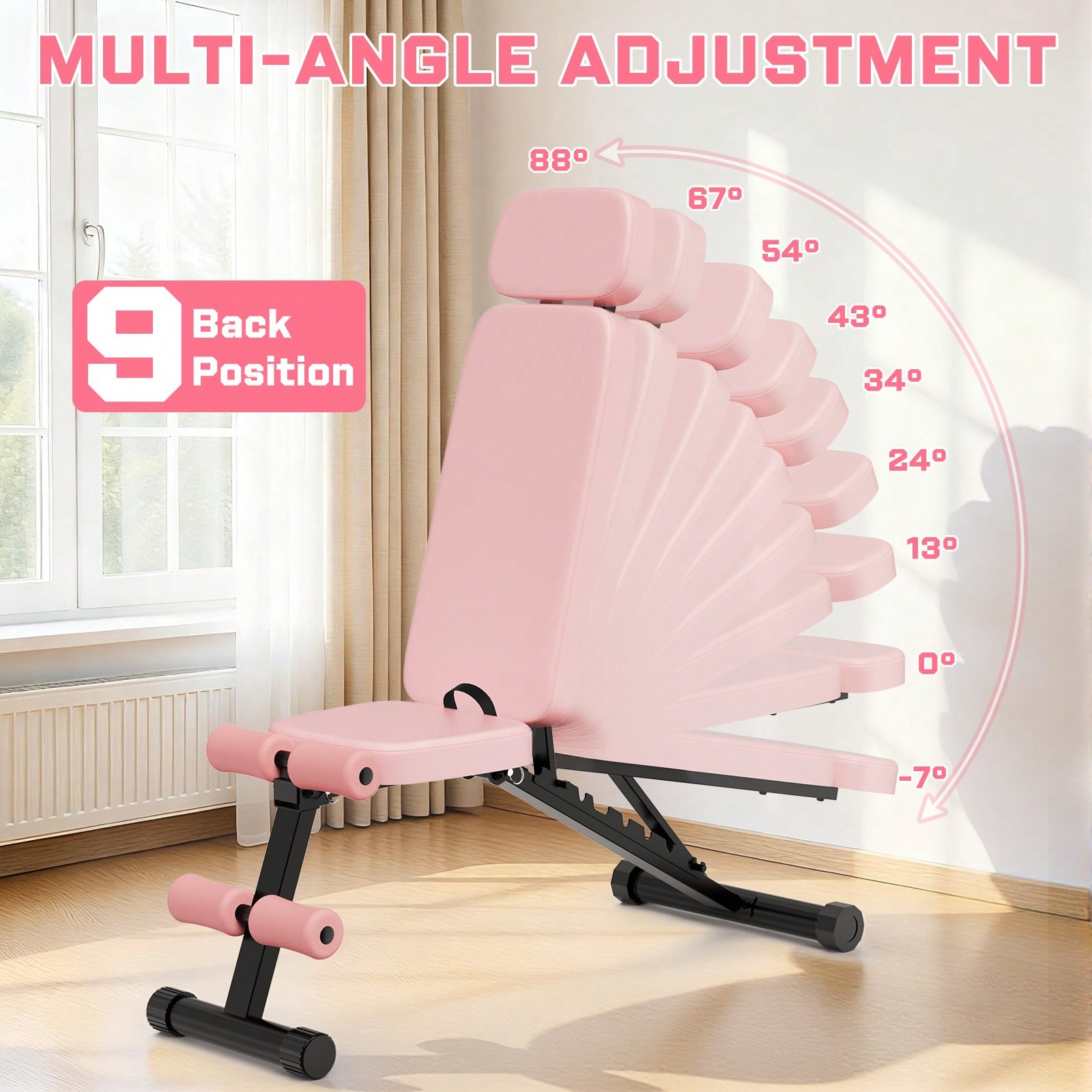 GIKPAL 9 Positions Adjustable  - огляд і ціна Adjustable Weight Bench