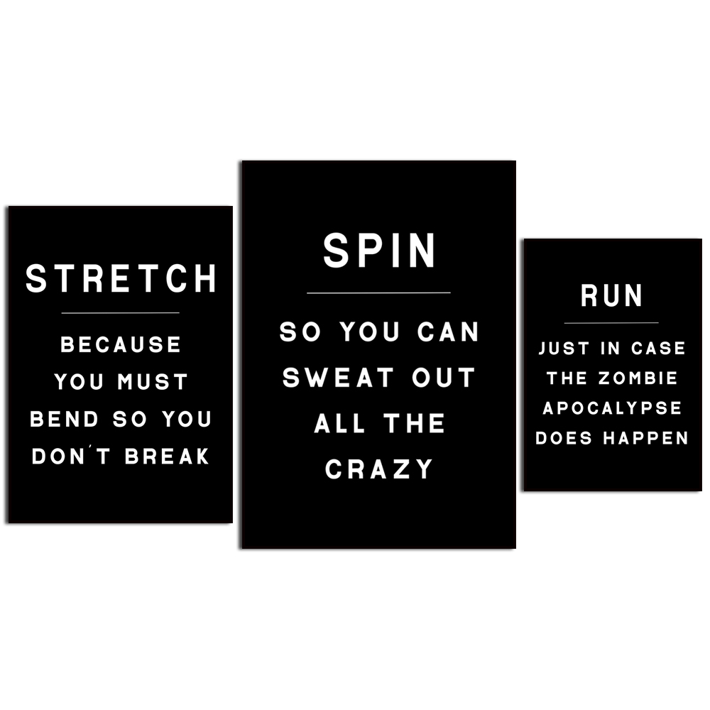 Gym wall art | home gym decor  - огляд і ціна Home Gym Minimalist