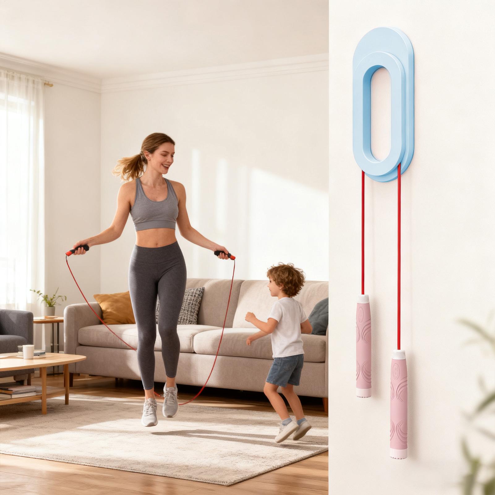 Wall Mounted Jump Rope Hanger  - огляд і ціна Home Gym Yoga Storage