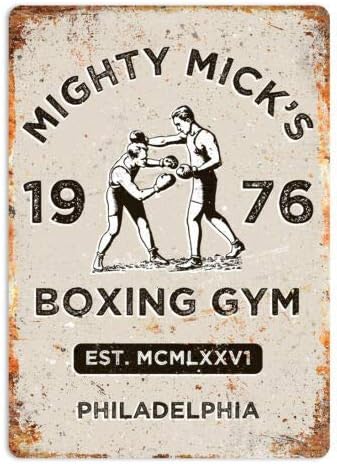 Vintage Tin Sign Mighty Micks  - огляд і ціна Home Gym In Garage